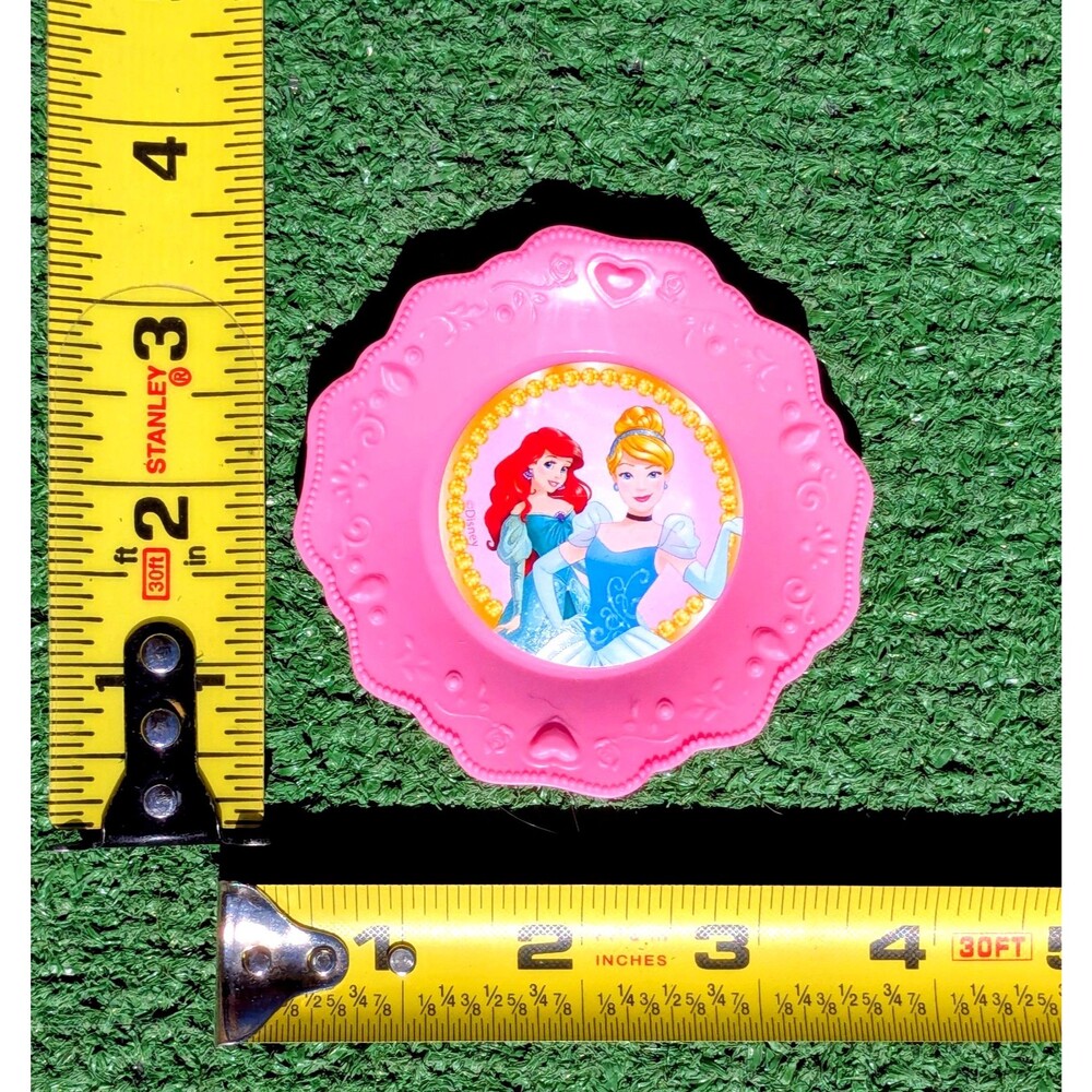 Single Replacement Pink Disney Princess Tea Set Cinderella/Ariel 3.5" Plate EUC